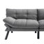 70.9" Upholstered Convertible Reclining Futon Sofa Bed with Adjustable Armrests-1052484600