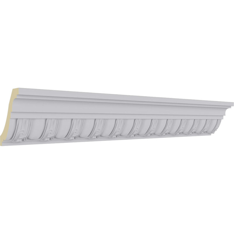 2 3/4"H x 2 3/8"P x 3 5/8"F x 94 1/2"L Sequential Crown Moulding