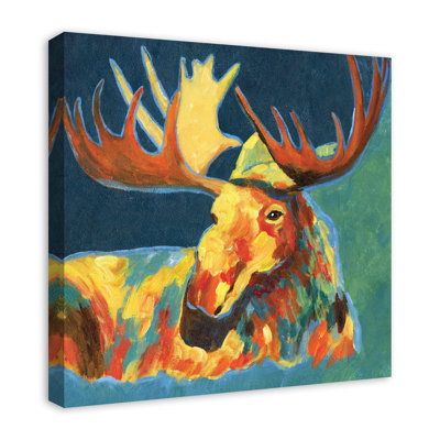 " Psychadelic Moose " Painting Print