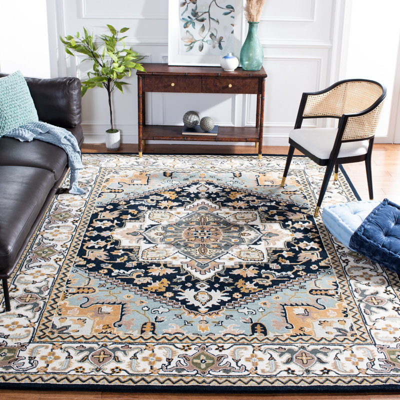 Tapis oriental en laine touffeté à la main Heritage, Rectangle 4 pi x 6 pi