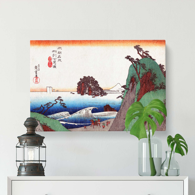 Seven-ri Beach by Utagawa Hiroshige - Wrapped Canvas, 40cm H x 60cm W x 3cm D