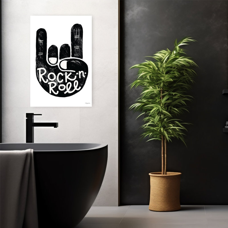 Rock-N-Roll, art abstrait rétro, H 24 po x l 16 po
