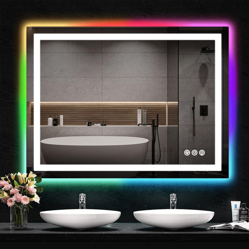 Miroir de salle de bain Lunara, 36" x 48", Rectangulaire