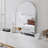 Metal Framed Arched Mirror, Accent Mirror, Bathrrom Mirror For Wall-382847612-382847591
