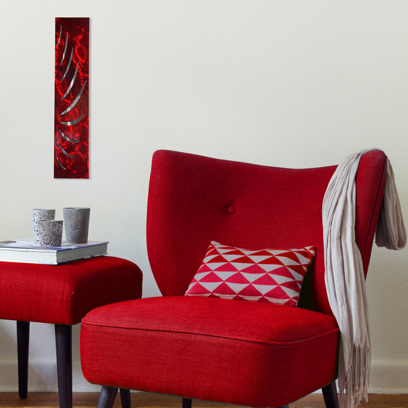Décoration murale revers cils, Rouge bonbon