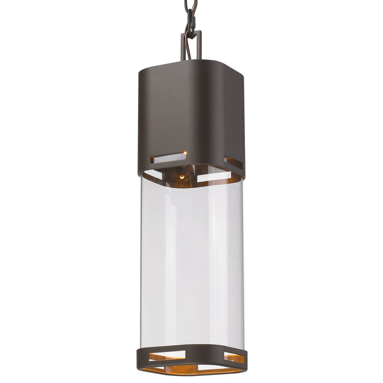 Luminaire suspendu d'extérieur 1 lumière DEL Brentton