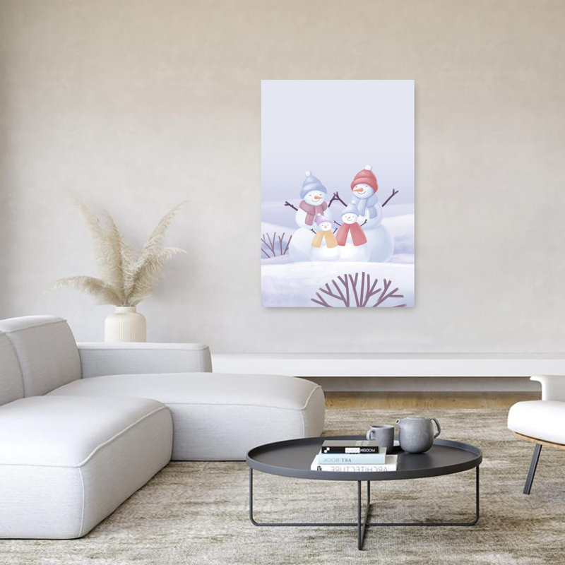 1 Piece Wrapped Canvas Wall Art, 152.4cm H x 101.6cm W, White