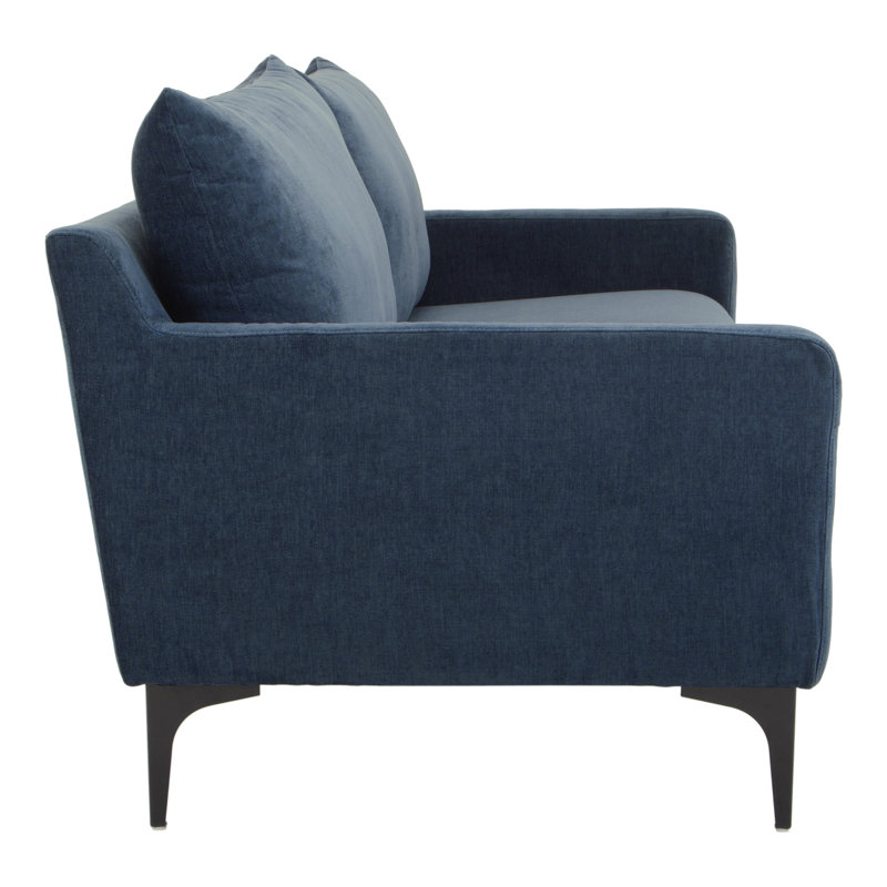 Almeta 80'' Upholstered Sofa, Dusty Blue