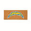 Très grand tapis couleur coco Los Angeles Chargers, 60 po x 24 po
