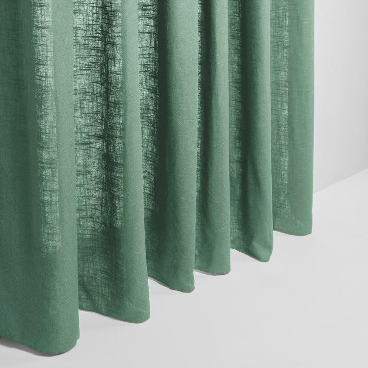 Bellavista Semi Sheer Curtain Single Panel, Width 200 x Drop 280cm, Green