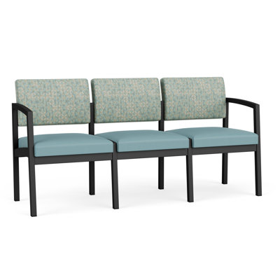 Lenox Steel Waiting Reception 3 Seat Tandem Seating Metal Frame No Center Arms