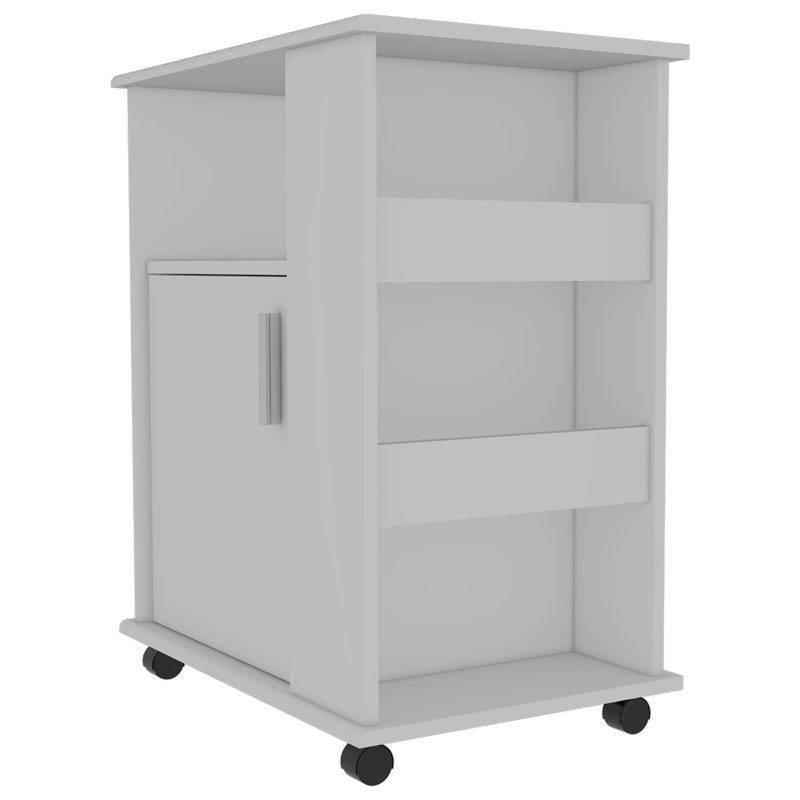 6-Shelf 1-Door 3-Drawer 2-Piece Kitchen Set, Kitchen Island And Kitchen Cart