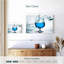 «Blue Cocktail Splash», reproduction sur toile-109359276