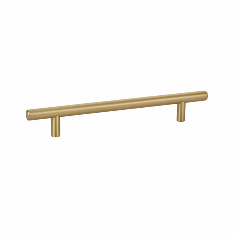 Bar Cabinet Pull, 6", Satin Brass