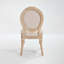 Chaise rembourrée avec pieds en bois