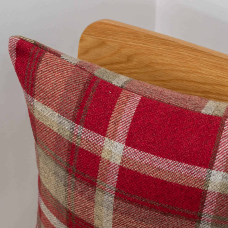 Red Cushion, 43x43cm, Feather filled