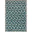 Tapis d'intérieur / extérieur bleu sarcelle / gris Hague-10763917