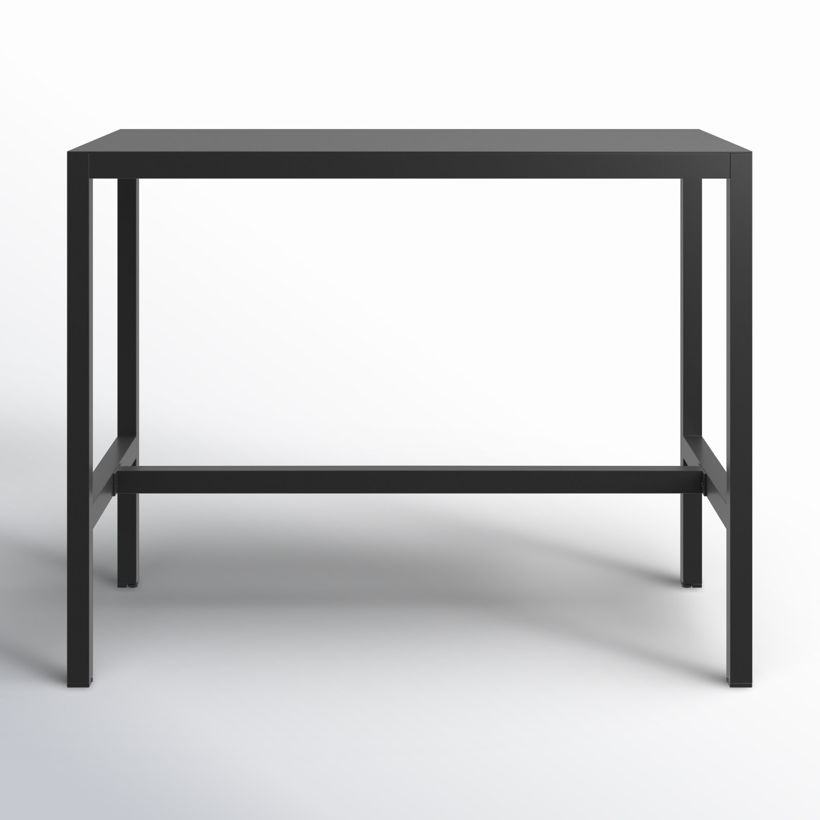 Armando 50" Patio Bar Table, Black
