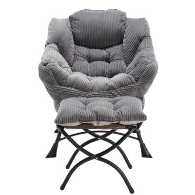Garden Chair With - Grey Modern Comfy