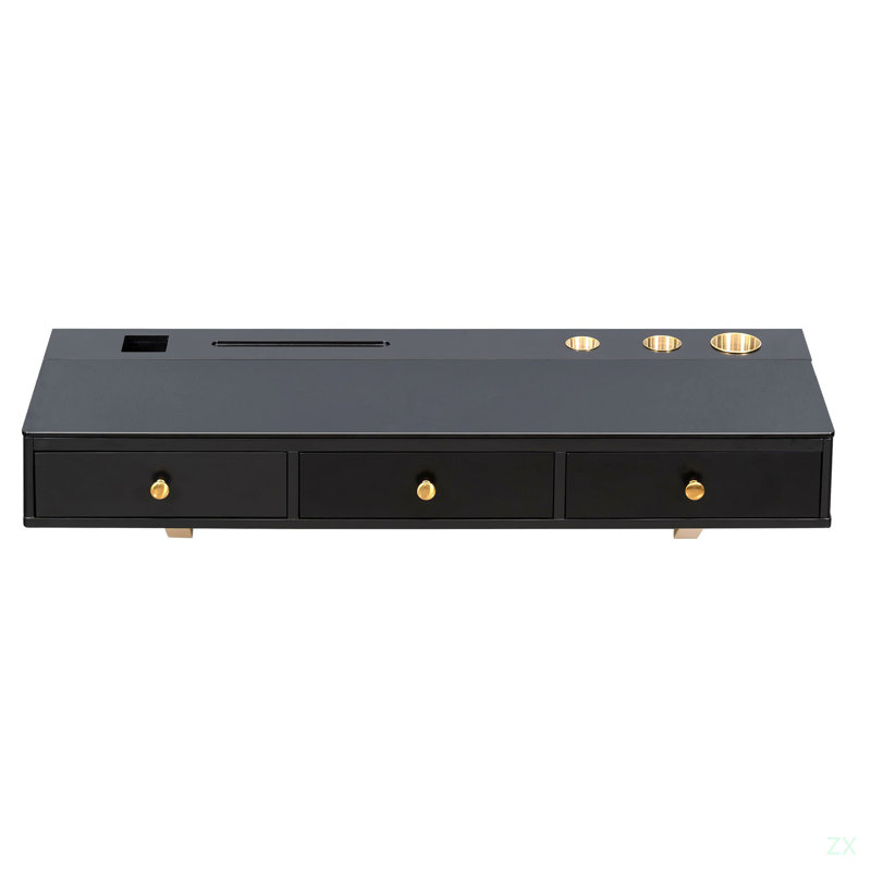 Tablette flottante 47 po avec tiroir, coiffeuse murale polyvalente, bureau, table flottante pour chambre à coucher, salle de bain, coiffeurs
