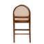 Tabouret de bar moderne moderne en rotin naturel et bois d'acacia