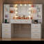 Elowen Dressing Table with Mirror，Modern Makeup Vanity Set for Bedroom