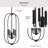 Reines Four-Light Matte Black Foyer Pendant-127419969