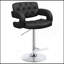 Tabouret de bar réglable noir