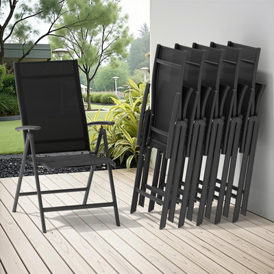 Outdoor Dining Armchair With Adjustable Backrest
