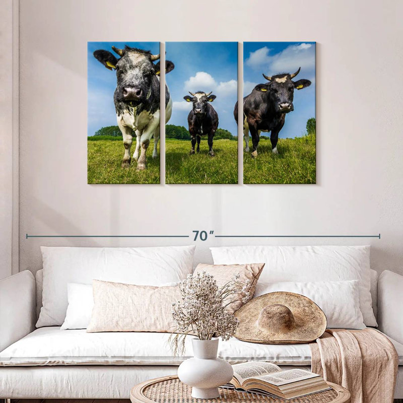 Brampt Cow Gang, 28" H x 45" W