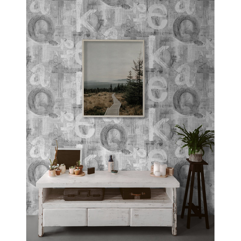 Rouleau abstrait Zyriel, Gris clair