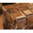 Patchwork Brindle Cowhide Ottoman