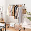 Dwight Metal Adjustable Rolling Clothing Rack-307076421