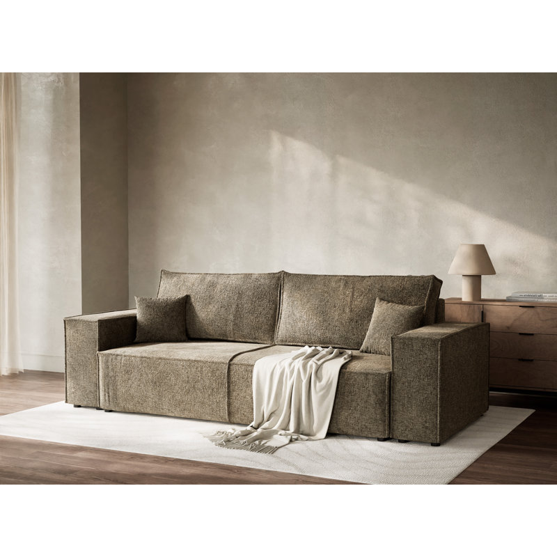 3 Seater Reclining Sofa, Brown