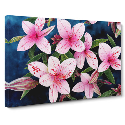 Rhododendron Flower Art - Wrapped Canvas Print