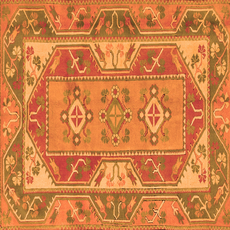 Milira Performance Oriental Indoor Rug, Square 6'