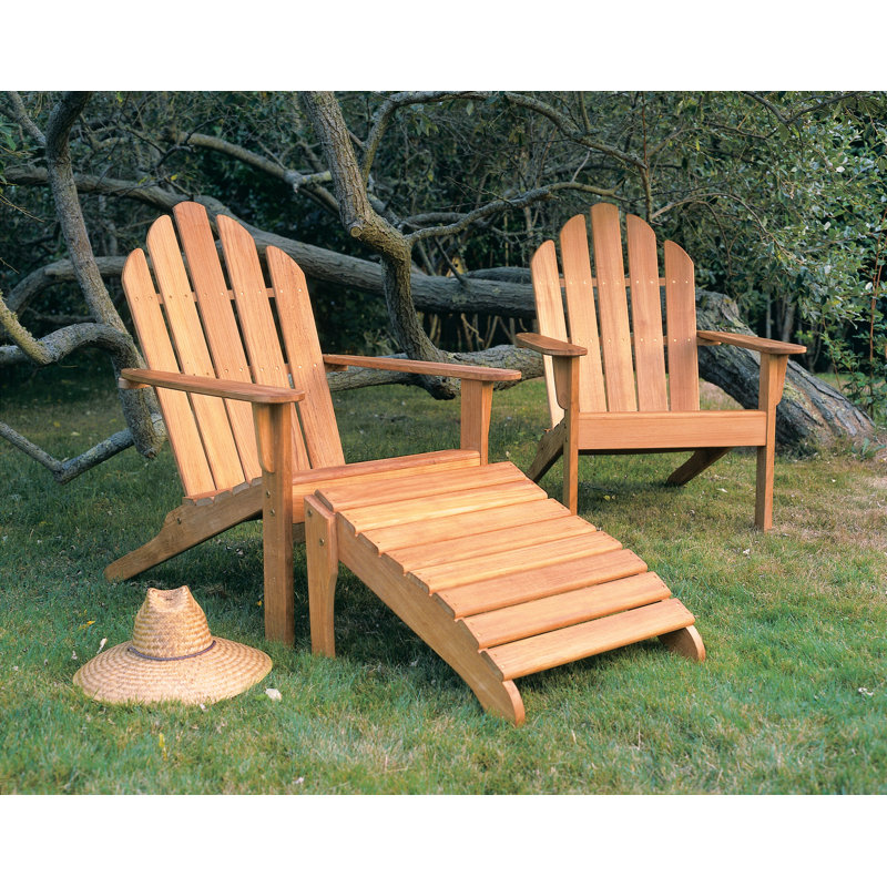 Adirondack Teak Chair, White