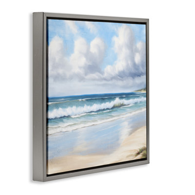 "Sand Walk Ocean Waves", art mural sur toile flottante par Kim Allen