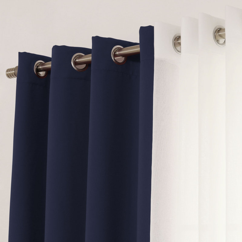 Granados Sheer Curtain, Navy