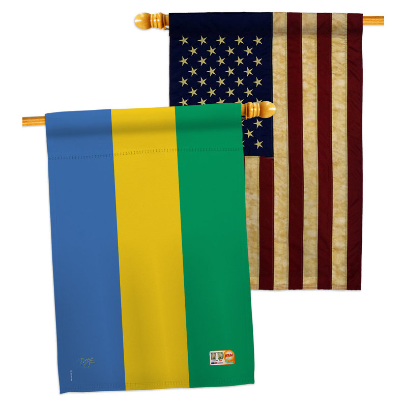 Drapeau de maison en polyester 2 côtés 3 pi 3 po x 2 pi 2 po