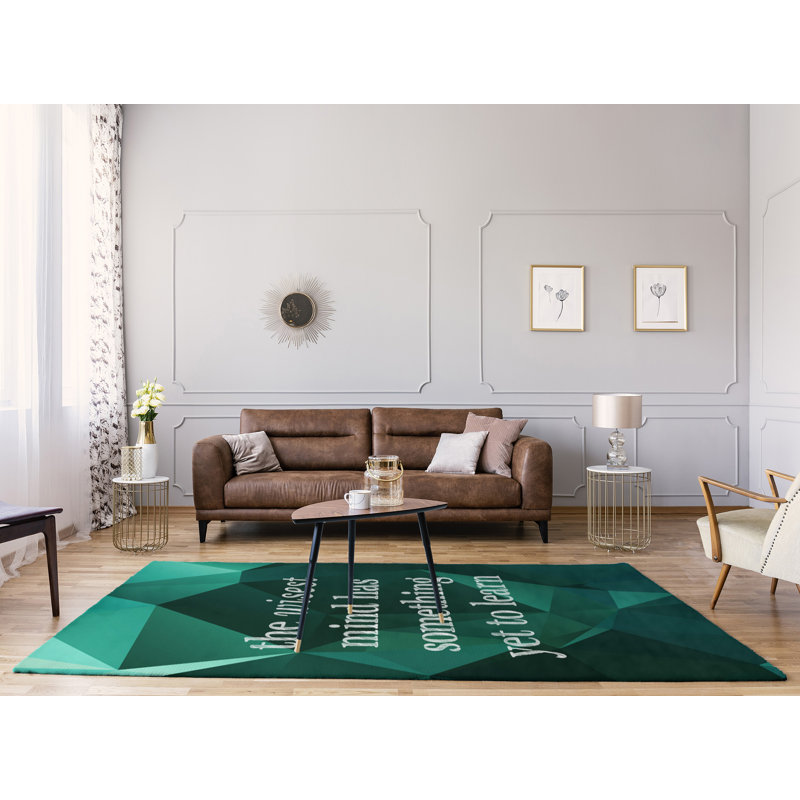 Tapis en poly-chenille en résine d’inspiration en faux gemme, Rectangle 9 pi x 12 pi