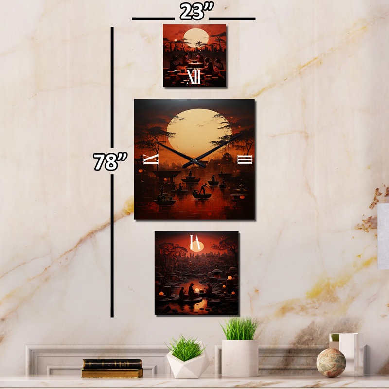 Cleaburn Metal Wall Clock