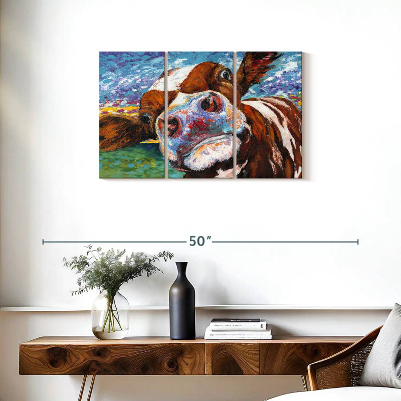Curious Cow I, 20" H x 33" W