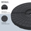 Base de parasol de patio avec bec à remplissage facile, grand support rond 4 pièces pour parasols de marché et en porte-à-faux, noir classique