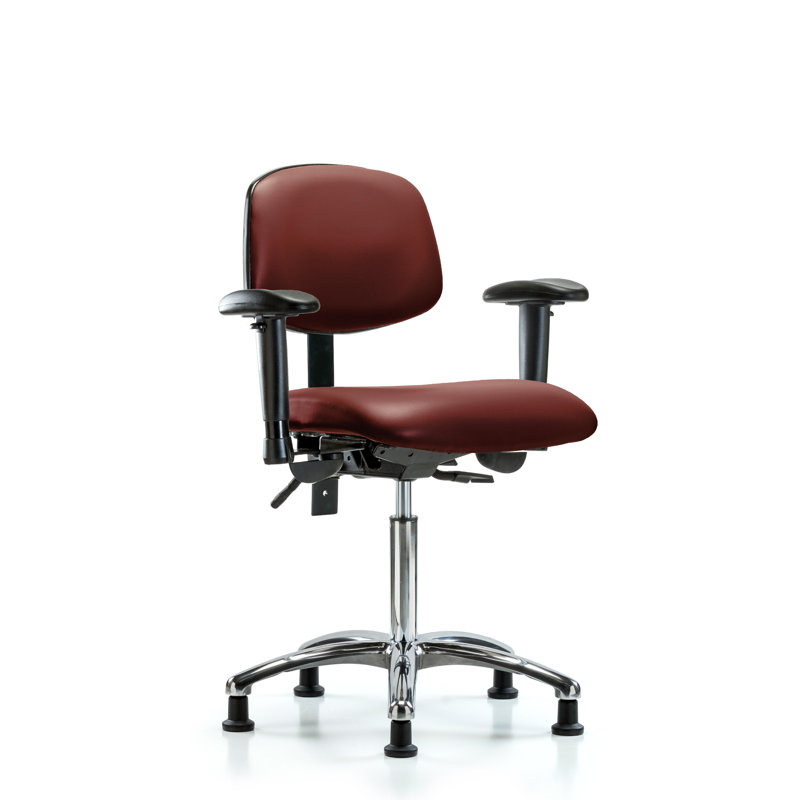 Latravia Vinyl Task Chair, Chocolate Brown, Yes