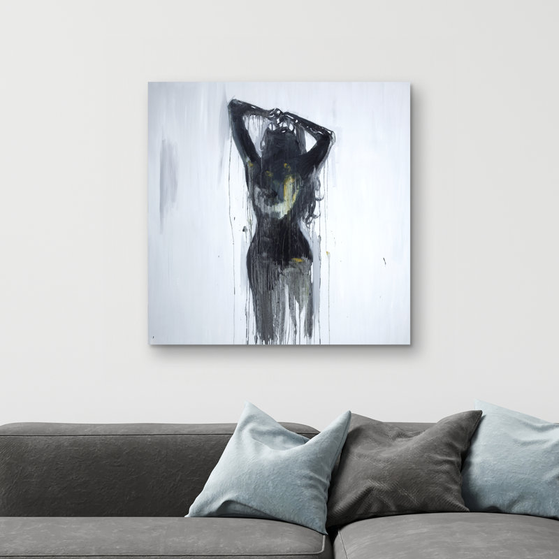 Female silhouette - 32"x32" art on canvas