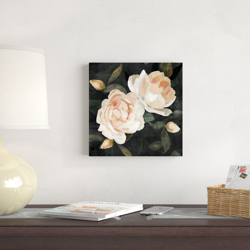 Douces roses de jardin II, H 12 po x l 12 po