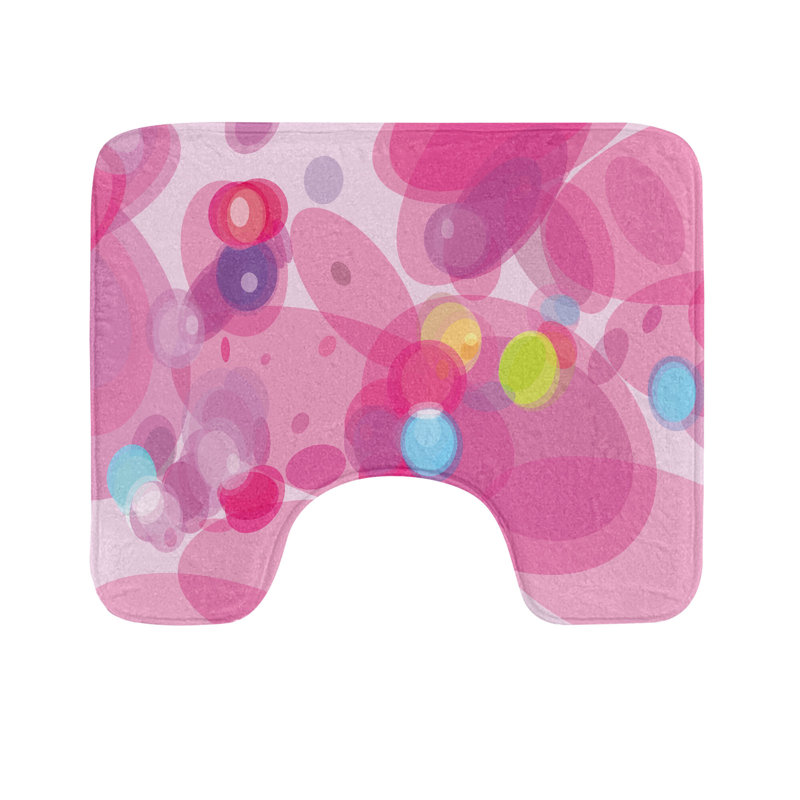 Tapis de salle de bain rose en U 20 po Rose