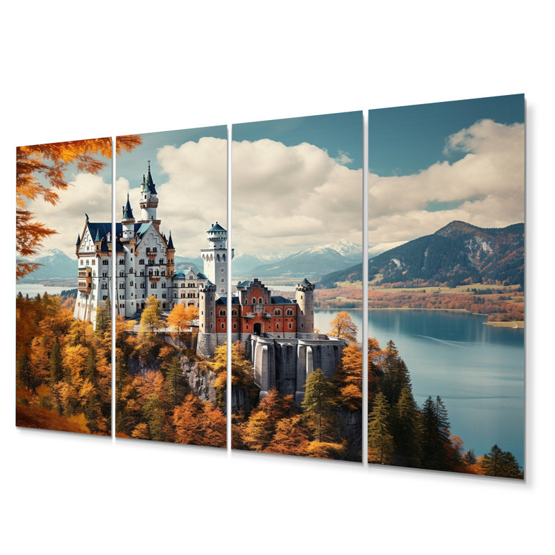 Château, Allemagne, château, ensemble d'art mural en métal