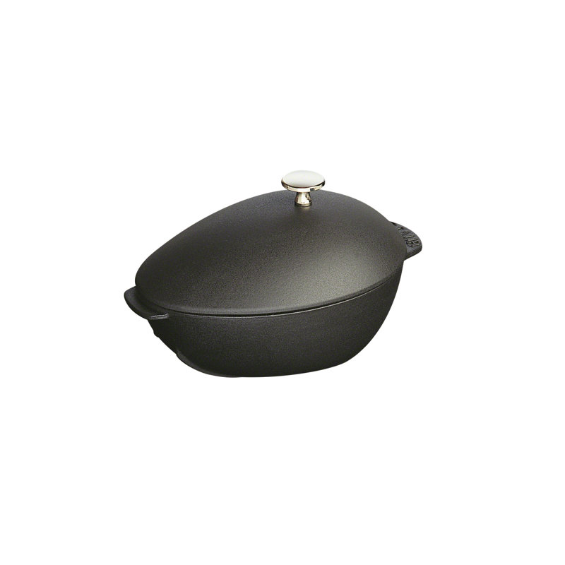 STAUB Cast Iron Mussel Pot, Black, 25 cm